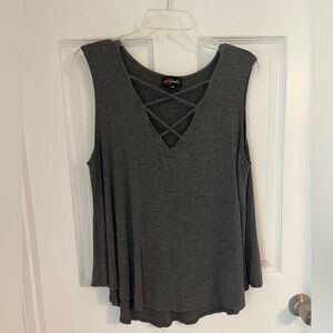 Poof! Plus Sleeveless top